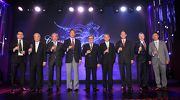 Officiating guests toast the success of the Champion Awards presentation ceremony for the 2013/14 racing season. From left: <br>
Mr Carlos Wu, Vice Chairman of the Association of Hong Kong Racing Journalists<br>The Hon Sir C K Chow, Steward of The Hong Kong Jockey Club<br>Mr Lester C H Kwok, Steward of The Hong Kong Jockey Club<br>Dr Simon S O Ip, Deputy Chairman of The Hong Kong Jockey Club<br>Mr T Brian Stevenson, Chairman of The Hong Kong Jockey Club <br>Mr Anthony W K Chow, Steward of The Hong Kong Jockey Club<br>Mr Philip N L Chen, Steward of The Hong Kong Jockey Club<br>Mr Winfried Engelbrecht-Bresges, CEO of The Hong Kong Jockey Club<br>Mr Charles Chan, President of the Hong Kong Racehorse Owners Association