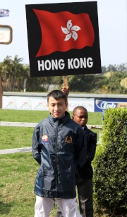 圖一、二<br>
香港代表呂卓賢在2014亞洲見習騎師挑戰賽中取得第六名。