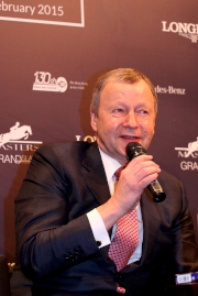 Club Chief Executive Officer Winfried Engelbrecht-Bresges announces the Cluba?s support for the Longines Hong Kong Masters, including sponsorship of a?The Hong Kong Jockey Club Trophya?, and the co-hosting of the a?HKJC 130th Anniversary Races of the Ridersa?.