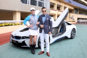 Photos 7,8,9:<br>
Renowned action star Donnie Yen is appointed Derby Ambassador for the third consecutive year. He poses with the BMW i8 along with top model Jocelyn Luko at the Selections Announcement.