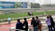 Photos 5, 6, 7:<br>
An enthusiastic gathering of horse owners, trainers and guests are on hand to watch the 2015 Hong Kong International Sale (March) Breeze-up.
