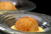 Deep-fried Potato Balls Stuffed With Egg Yolk, Served With Saffron Aioli<br>
(Culinary World cup 2014 in Luxembourg �V Gold Medal)