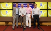 Mr Winfried Engelbrecht-Bresges, Chief Executive Officer; Mr Richard Cheung, Executive Director of Customer and Marketing; Mr Andrew Harding, Executive Director of Racing Authority and Mr William Nader, Executive Director of Racing (second from right), take a group photo at the Press Conference.
