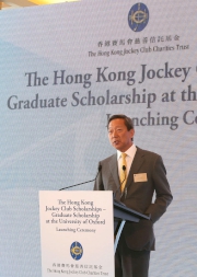 Club Chairman Dr Simon S O Ip says The HKJC Graduate Scholarship at Oxford is a major strategic step forward in nurturing our most promising young people.