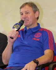 Prior to the launch of the N-League MU legend Bryan Robson visited Christ College, Sha Tin, one of the schools participating in the Jockey Club School Football Development Scheme.