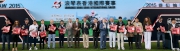 All officiating guests, attending owners, trainers and horse connections toast for a successful LONGINES HKIR at Sha Tin Racecourse this Sunday.