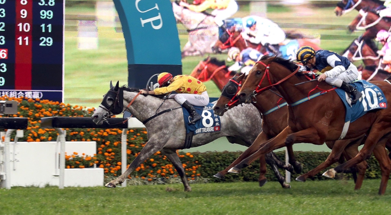 GIANT TREASURE lands the Stewards’ Cup