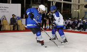 Photos 3/4:  A skills demonstration at the launch of the Jockey Club Ice Hockey Generation Next programme.