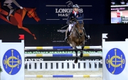 Jacqueline Lai, a member of the HKJC Equestrian Team, placed 20th in the LONGINES Grand Prix with 8 faults.