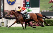 Tommy Berry partnered Designs On Rome to victory in the G1 Audemars Piguet QEII Cup (2000m) in 2014.