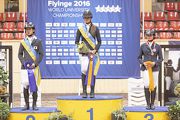Photo 1 and 2: Club-sponsored rider Clarissa Lyra wins the bronze medal at the 11th World University Equestrian Championship, which was staged at Flyinge, Sweden on 2 July.