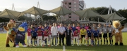 Group photo before the 2016 Hong Kong Jockey Club Community Cup.