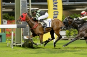 Nash Rawiller seals his first Hong Kong four-timer atop Inventor at Happy Valley tonight.