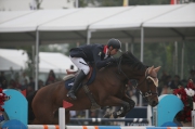 Member of the HKJC Equestrian Team, Patrick Lam, placed first in the final leg of the 2016 FEI World Cup Jumping China League in Beijing today (7 October), qualifying for the 2017 World Cup Jumping Final.
