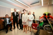 3,4<br/>
Guests visit the newly established Hong Kong Society for the Blind Jockey Club Yan Hong Building.