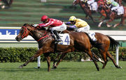 John Size-trained Mr Stunning (No 4), ridden by Joao Moreira, wins the G2 The Sprint Cup (1200m) at Sha Tin racecourse today.