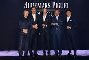 Officiating guests wish every success to the APQEII Cup race day on 30 April.  From left: Mr. Winfried Engelbrecht-Bresges, Chief Executive Officer of HKJC; Mr. Yves Meylan, Chief Commercial Officer of Audemars Piguet; Mr. David von Gunten, Chief Executive Officer Greater China of Audemars Piguet; Dr. Simon S O Ip, Chairman of HKJC; and Mr. Nicky Wu, guest of honour of Audemars Piguet.