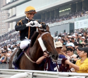 Joao Moreira shares his affection for Able Friend after the Queen��s Silver Jubilee Cup.