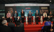 Club Deputy Chairman Anthony W K Chow (3rd right) is joined at the opening ceremony of The Hong Kong Jockey Club Series: Eternal Life aᡧ Exploring Ancient Egypt exhibition by HKSAR Government Chief Secretary for Administration Matthew Cheung (centre); Deputy Consul General of the British Consulate-General Hong Kong Esther Blythe (2nd left); Director of International Engagement of the British Museum Nadja Race (3rd left); Director of Leisure and Cultural Services Michelle Li (1st left); Chairman of the Science Sub-committee of the Museum Advisory Committee Professor Nancy Ip (2nd right); and Museum Director of the Hong Kong Science Museum Karen Sit (1st right).