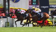 Aerovelocity fends off Peniaphobia to take his first G1 LONGINES Hong Kong Sprint in 2014.