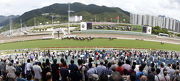 Over 28,000 racing fans and tourists attend the Hong Kong Reunification Raceday, enjoying a variety of entertainment at the racecourses.