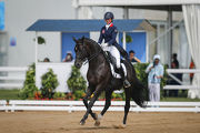 Photo 1, 2, 3 and 4:  Member of HKJC Equestrian Team Jacqueline Siu wins a silver medal in individual dressage at the Tianjin National Games . 