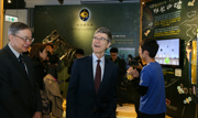 Photos 5/6:<br>
Guests tour the Jockey Club Museum of Climate Change.