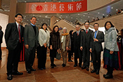 Club Chairman Dr Simon S O Ip and wife (2nd left and centre), Deputy Chairman Mr and Mrs Anthony W K Chow (4th right and 4th left), Executive Director, Charities and Community, Mr and Mrs Leong Cheung (2nd right and 1st right) and other guests.