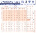 Customers betting with cash or through Interactive Services** on overseas races should mark the S1 or S2 box and race number of the overseas race on the ticket.