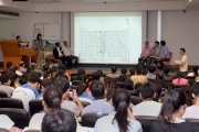 Photos 7/8: The Seminar attracts over a hundred of students and citizens to attend.