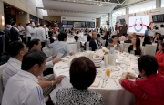 Some 200 guests from 18 District Councils, community organisations and Government departments enjoy the racing action at the annual 18 Districts Cup meeting in Sha Tin Racecourse.