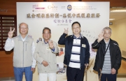 (From left) Users of CADENZA Community Project: Transitional Care for Stroke Patients, Dr Tsang Tim Lam, Kwok Fook Kan, Cheung Yiu Chung and Luk Wai Keung share their experiences. 