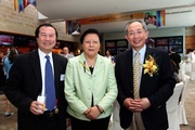 (From right) Club Stewards Lester C H Kwok, Dr Rita Fan Hsu Lai Tai and Hong Kong PHAB Association Prof Frederick Ho.