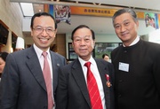 (From left) The Club's Executive Director, Corporate Affairs, Kim Mak, Heung Yee Kuk Chairman Lau Wong-fat and Commission on Youth Chairman Bunny Chan.