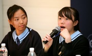 Ning Po College students Claire Wang (right) and Cherry Lau (left) say they have learned a lot of life skills from the P.A.T.H.S. programmes.