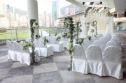 The balcony of the Happy Valley Suite at Happy Valley Racecourse is especially suited to celebrant services.