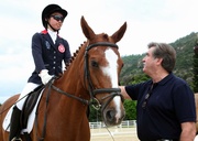 Photo 1, 2 & 3<br>
Club Chairman T Brian Stevenson enjoys a demonstration by Hong Kong Riding for the Disabled Association. 