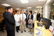 Photos 3, 4:
Guests tour the new CT Scan Centre in Our Lady of Maryknoll Hospital.