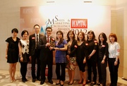 Richard Cheung and the Racing Marketing team celebrate their achievements. 