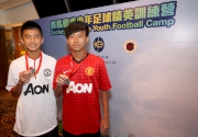 Chan Pak-hei (left) and Rico Chan (right) are going to join Manchester Uniteda?s academy training camp in England for a week in mid-August.  