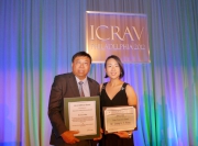 Head of Racing Laboratory Dr Terence Wan and Acting Racing Chemist Dr Jenny Wong were honoured with the Association of Official Racing Chemists (AORC) Award and the Young Scientist Award respectively.