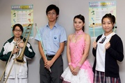 Sheng Kung Hui Li Ping Secondary School student Leung Chun-kit (2nd left) says the Fund has helped develop his talents and interests; while Cotton Spinners Association School student Daya Wang (1st right) enjoys teaching newcomers to the marching band.
