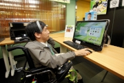 Photos 7, 8:<br>
The elderly and disabled can use information and communication technology in a barrier-free environment at the Jockey Club Digital Inclusion Centre.