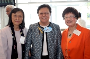 Club Steward Dr Rita Fan Hsu Lai Tai (centre) with Wan Chai Sports Federation Chairman Mrs Peggy Lam (right) and Olympic Committee of Hong Kong, China Hon Deputy Secretary General Professor Leung Mee Lee (left).