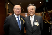 Club Steward Martin C K Liao (left) and Sports Commission Member Mr Chau How-chen (right). 