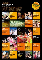 Season 13/14 Happy Wednesday Event Calendar