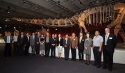 Photos 3, 4, 5: Officiating guests tour The Hong Kong Jockey Club Series: Legends of the Giant Dinosaurs exhibition.