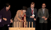 Photos 1, 2: <br>
The Cluba?s Chief Executive Officer Winfried Engelbrecht-Bresges (Photo 1, 2nd right) joins HKSAR Chief Secretary for Administration Carrie Lam (Photo 1, 2nd left), Hong Kong Institute of Contemporary Culture Chief Executive Ada Wong (Photo1, 1st left) and other guest officiating at the opening ceremony of MaD 2014. 