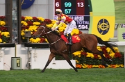 圖1、2、3:<br>
四歲馬系列次關賽事香港經典盃今日於沙田馬場舉行,由約翰摩亞訓練的「威爾頓」(3號馬),於貝湯美胯下勝出此賽。其廐侶 – 由莫雷拉策騎的「步步友」(2號馬)- 則於這場途程1800米的香港一級賽中跑獲亞軍。