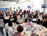 About 300 community leaders, including Legislative Councilors, Chairmen and Vice-Chairmen of the District Councils, and representatives of the Club's community partners join the 18 Districts Cup race and the inauguration ceremony of the Hong Kong Jockey Club Community Partners Network at Sha Tin Racecourse.